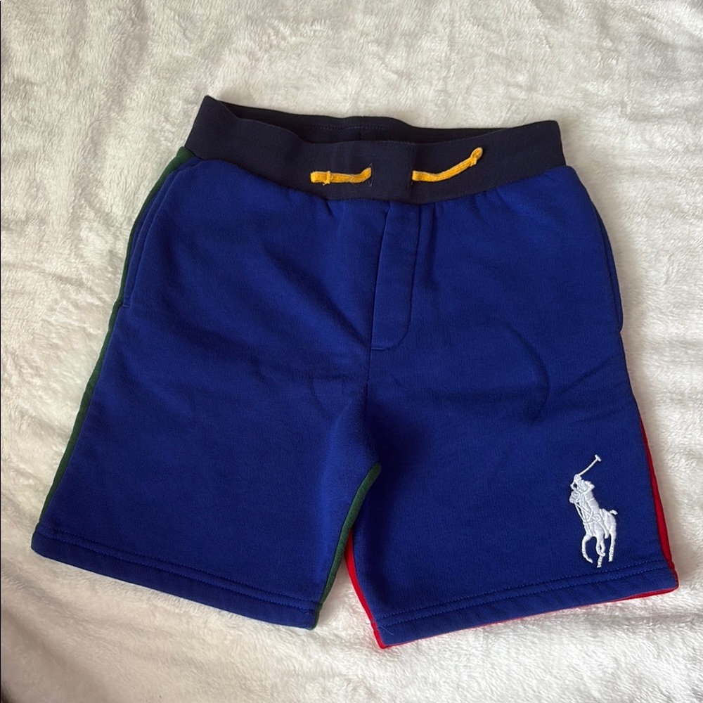 Polo by Ralph Lauren Blue and Yellow Athletic Shorts